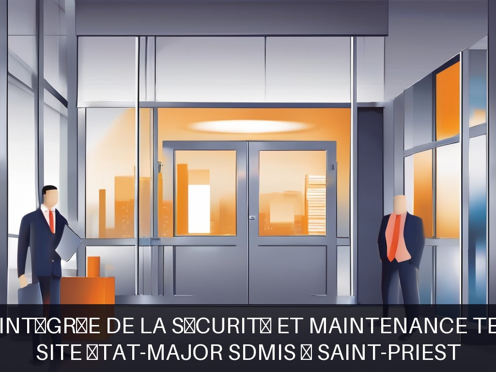 Illustration pour Site état-major SDMIS à Saint-Priest: Gestion intégrée de la sécurité et maintenance technique