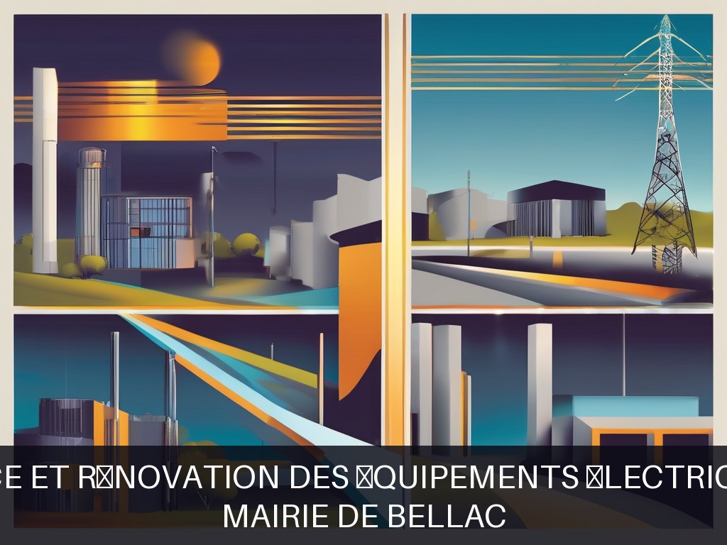 Illustration pour MAIRIE DE BELLAC: Maintenance et rénovation des équipements électriques publics