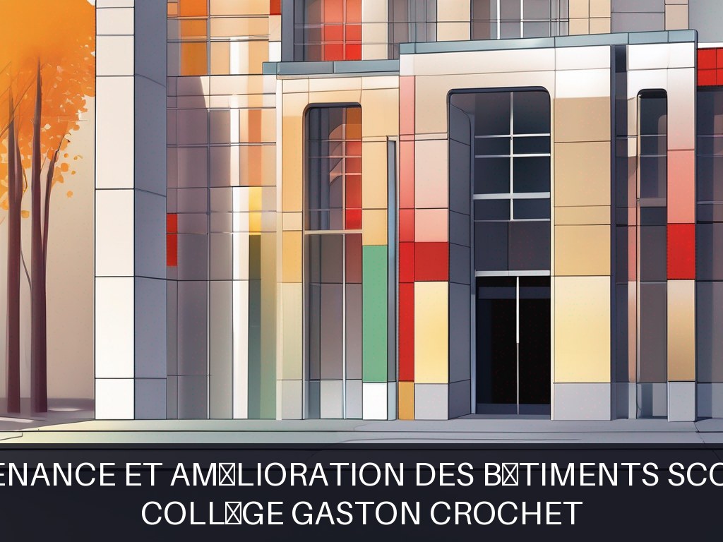 Illustration pour Collège Gaston Crochet: Maintenance et amélioration des bâtiments scolaires