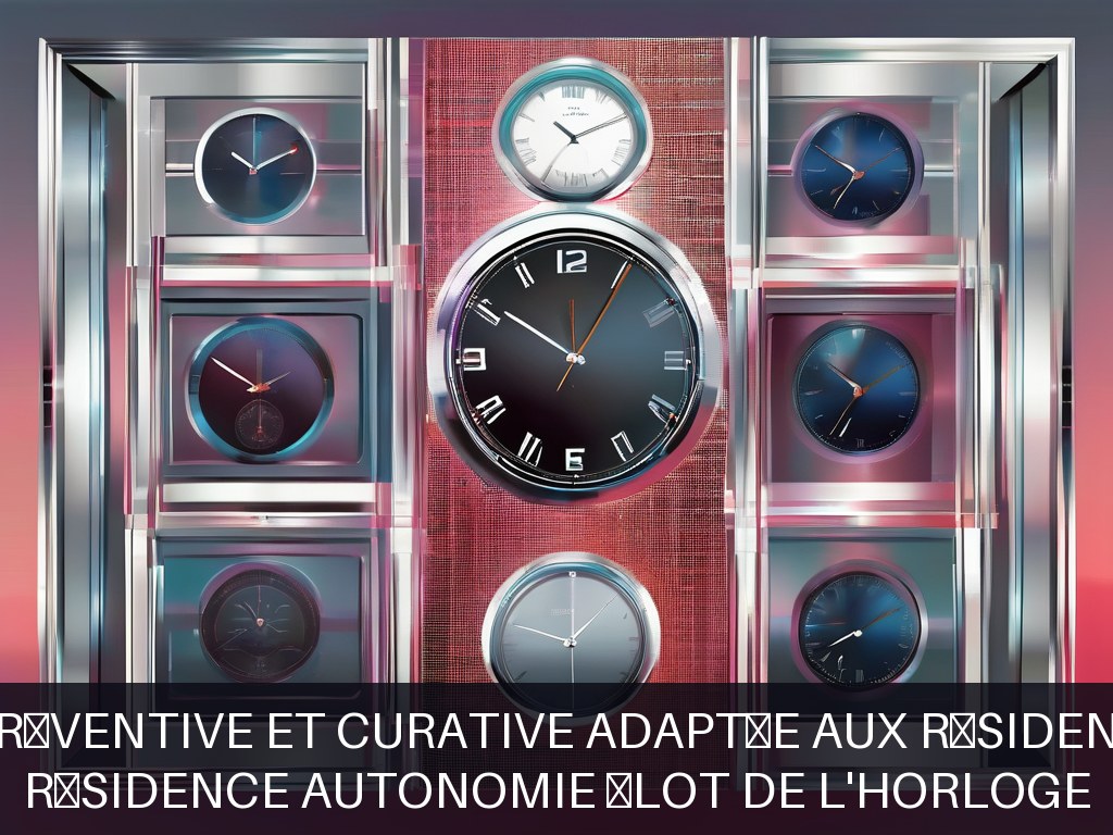 Illustration pour Résidence autonomie Îlot de l'Horloge: Maintenance préventive et curative adaptée aux résidences autonomie