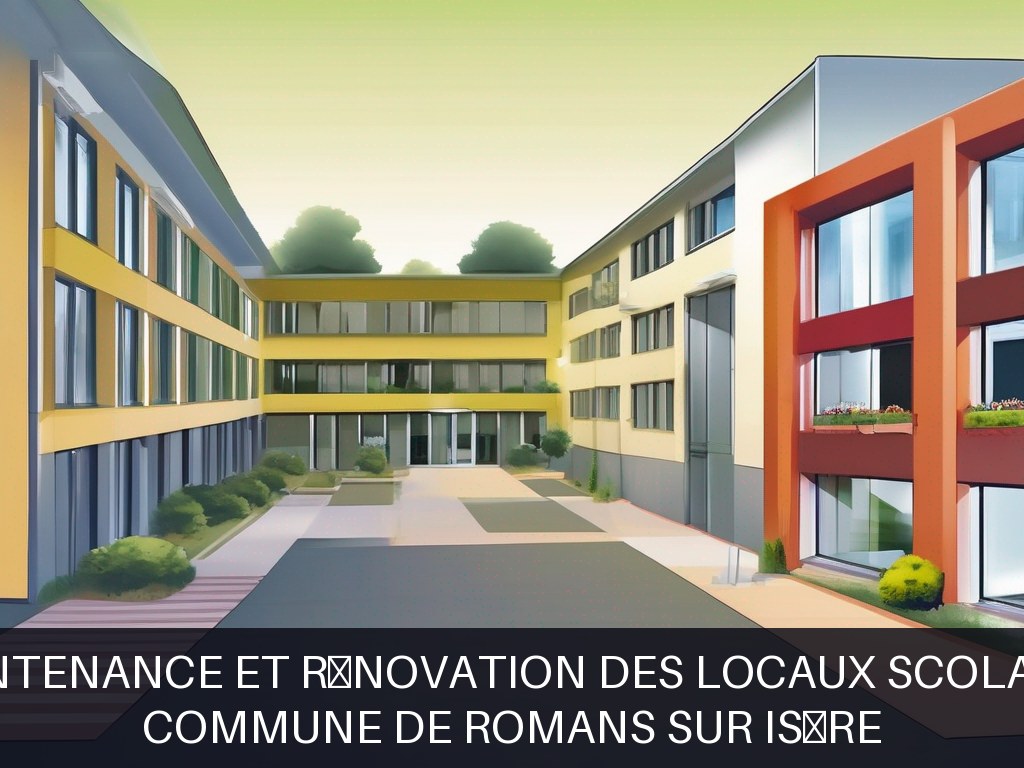 Illustration pour Commune de Romans sur Isère: Maintenance et rénovation des locaux scolaires