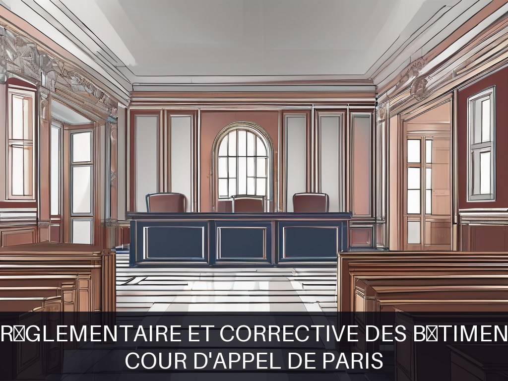 Illustration pour Cour d'appel de Paris: Maintenance réglementaire et corrective des bâtiments judiciaires