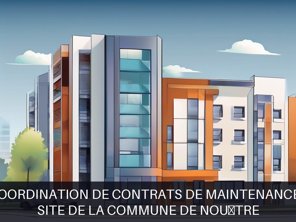 Illustration pour Site de la commune de Nouâtre: Gestion et coordination de contrats de maintenance immobilière