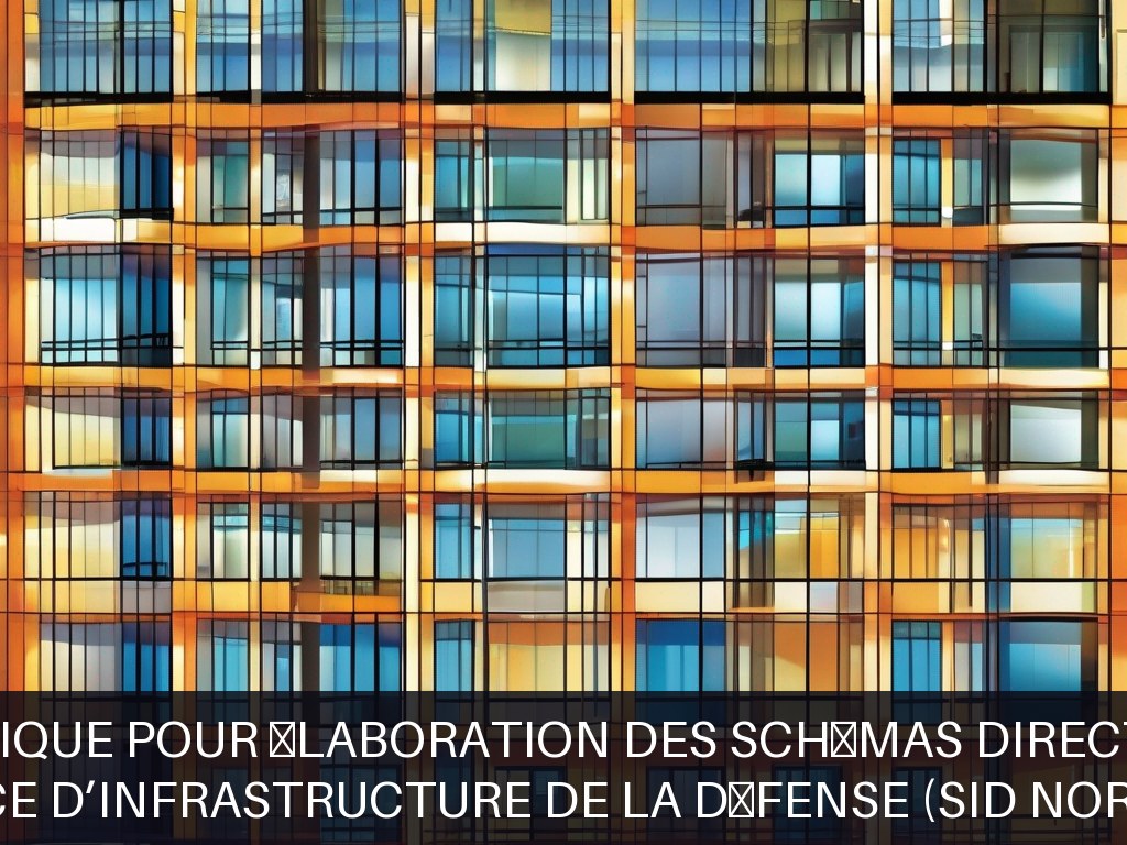 Illustration pour Service d’infrastructure de la défense (SID Nord-Est): Assistance technique pour élaboration des schémas directeurs immobiliers