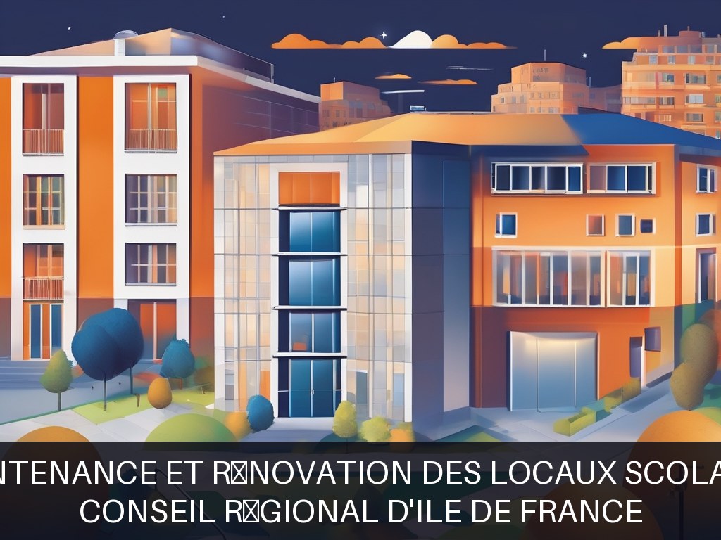 Illustration pour Conseil Régional d'Ile de France: Maintenance et rénovation des locaux scolaires