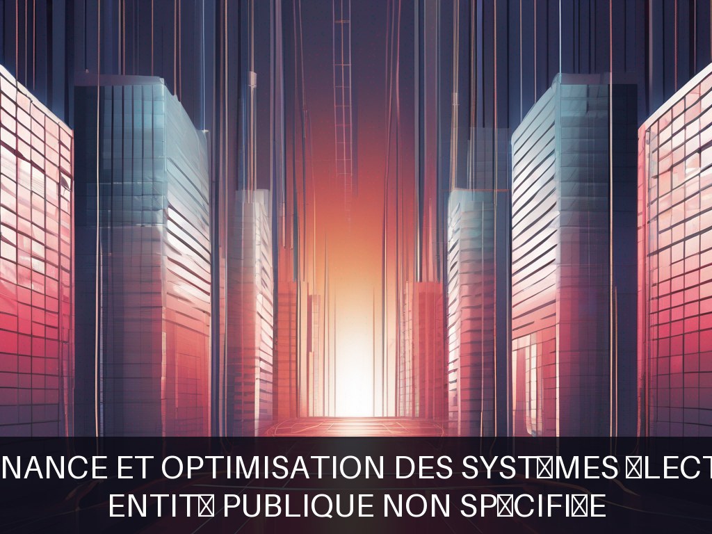 Illustration pour Entité publique non spécifiée: Maintenance et optimisation des systèmes électriques