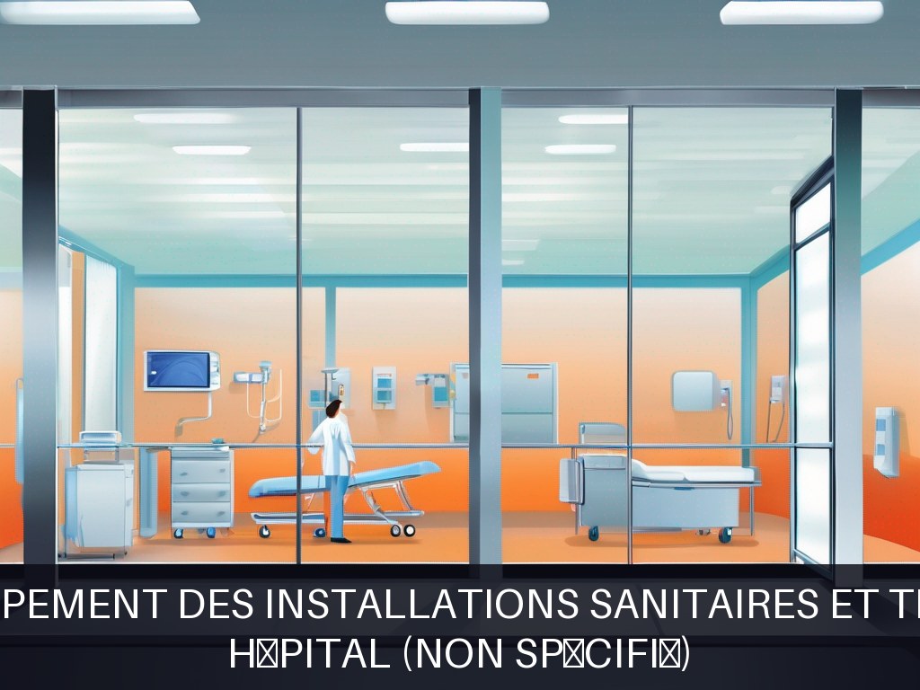Illustration pour Hôpital (non spécifié): Maintenance et développement des installations sanitaires et thermiques hospitalières