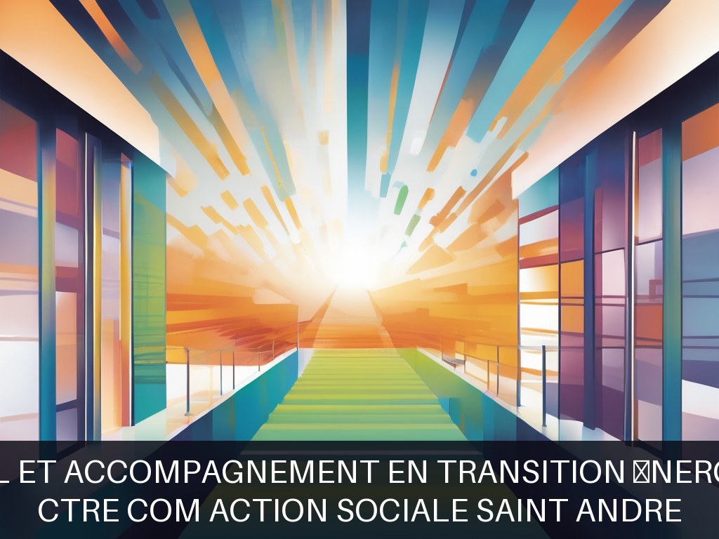 Illustration pour CTRE COM ACTION SOCIALE SAINT ANDRE: Conseil et accompagnement en transition énergétique