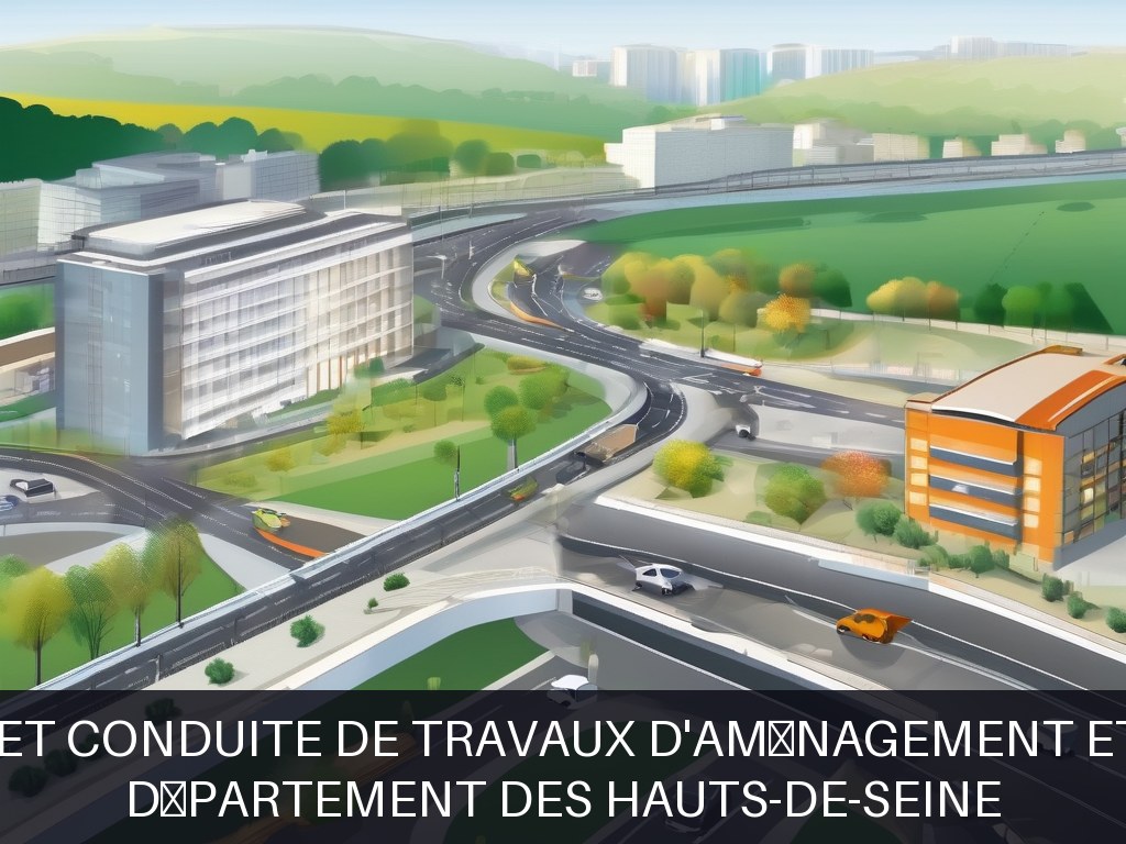 Illustration pour Département des Hauts-de-Seine: Planification et conduite de travaux d'aménagement et maintenance