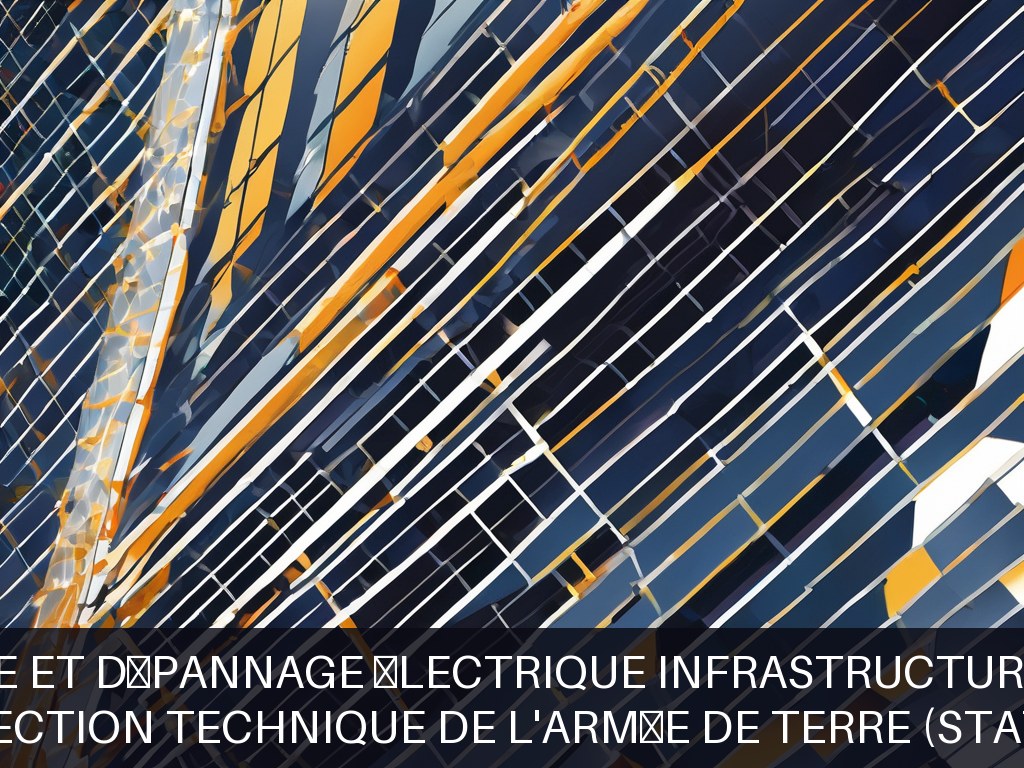 Illustration pour Section Technique de l'Armée de Terre (STAT): Maintenance et dépannage électrique infrastructures militaires
