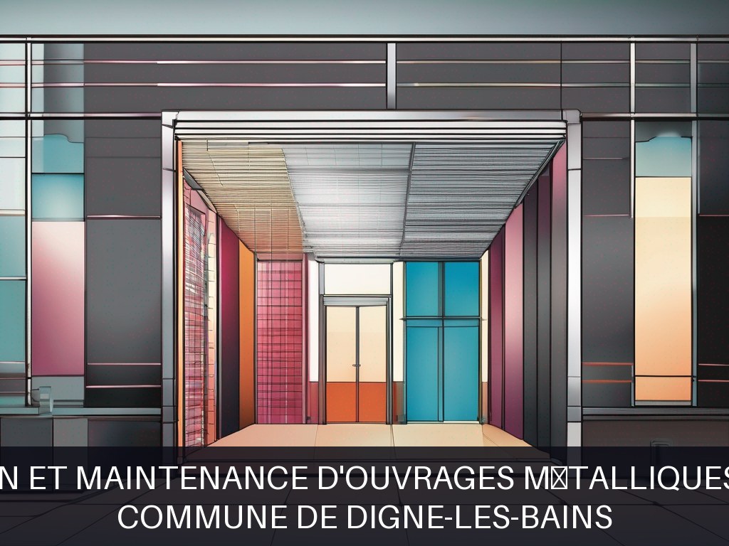 Illustration pour Commune de Digne-les-Bains: Réalisation et maintenance d'ouvrages métalliques durables