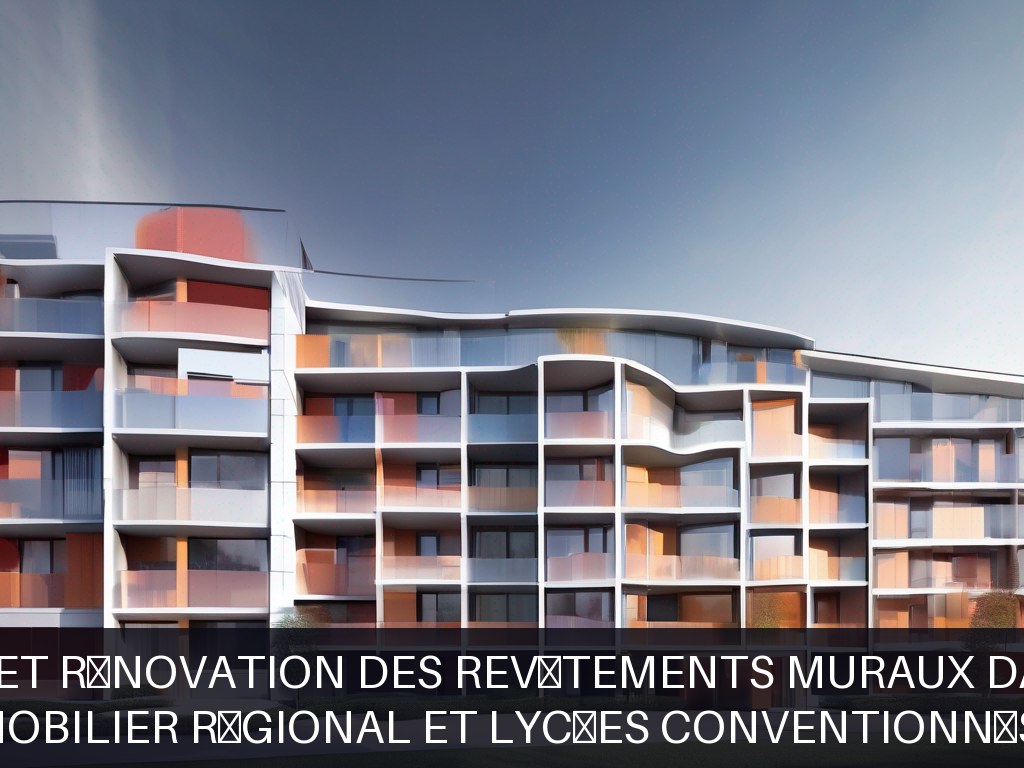 Illustration pour Patrimoine immobilier régional et lycées conventionnés en Normandie: Maintenance et rénovation des revêtements muraux dans les lycées
