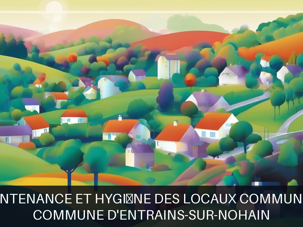 Illustration pour Commune d'Entrains-sur-Nohain: Maintenance et hygiène des locaux communaux