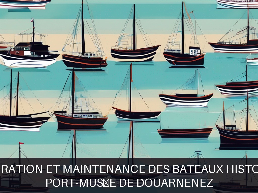 Illustration pour Port-musée de Douarnenez: Restauration et maintenance des bateaux historiques