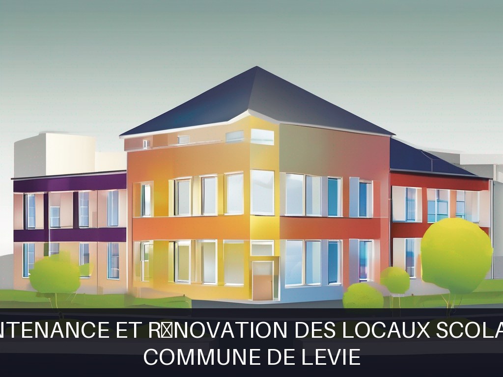 Illustration pour Commune de Levie: Maintenance et rénovation des locaux scolaires