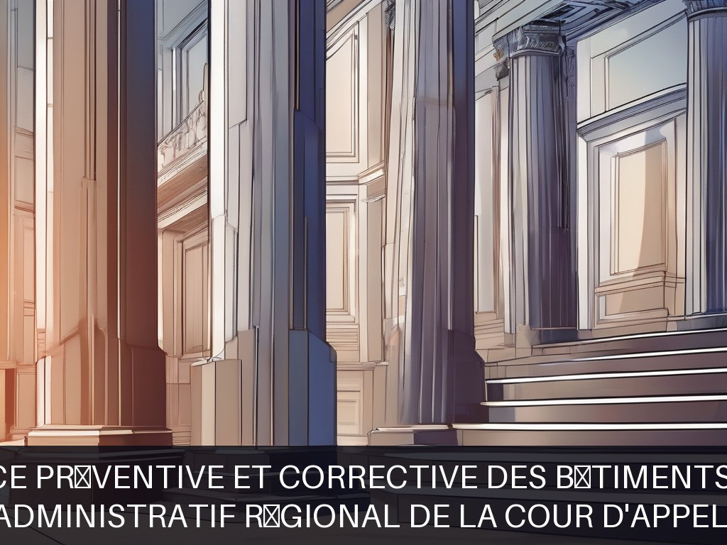 Illustration pour Service administratif régional de la cour d'appel de Paris: Maintenance préventive et corrective des bâtiments judiciaires