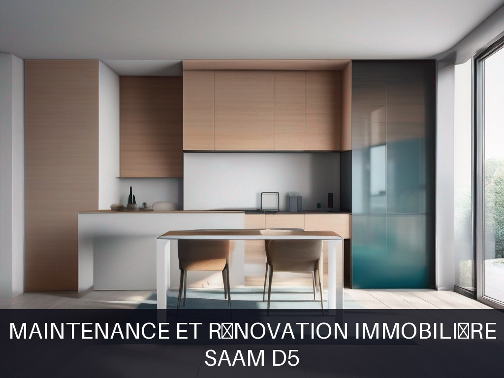 Illustration pour SAAM D5: Maintenance et rénovation immobilière