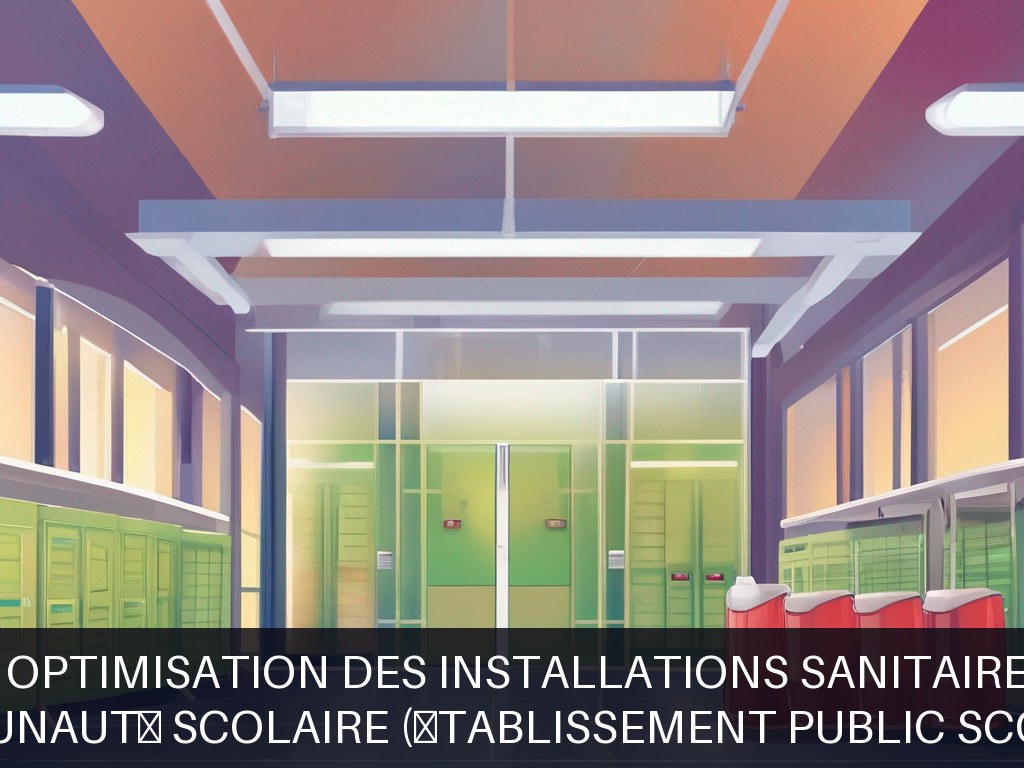 Illustration pour Communauté scolaire (établissement public scolaire): Maintenance et optimisation des installations sanitaires et thermiques