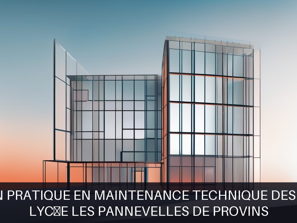 Illustration pour Lycée Les Pannevelles de Provins: Formation pratique en maintenance technique des bâtiments