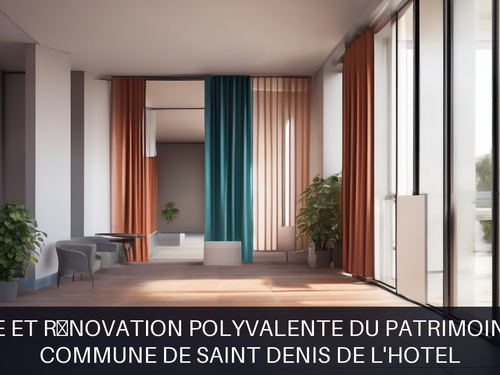 Illustration pour Commune de Saint Denis de l'Hotel: Maintenance et rénovation polyvalente du patrimoine communal