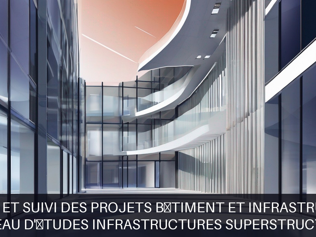 Illustration pour Bureau d'études infrastructures superstructure: Gestion et suivi des projets bâtiment et infrastructures