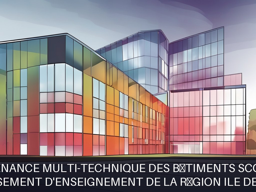Illustration pour Établissement d'enseignement de la Région Ile de France: Maintenance multi-technique des bâtiments scolaires