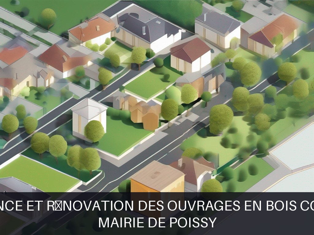Illustration pour Mairie de POISSY: Maintenance et rénovation des ouvrages en bois communaux