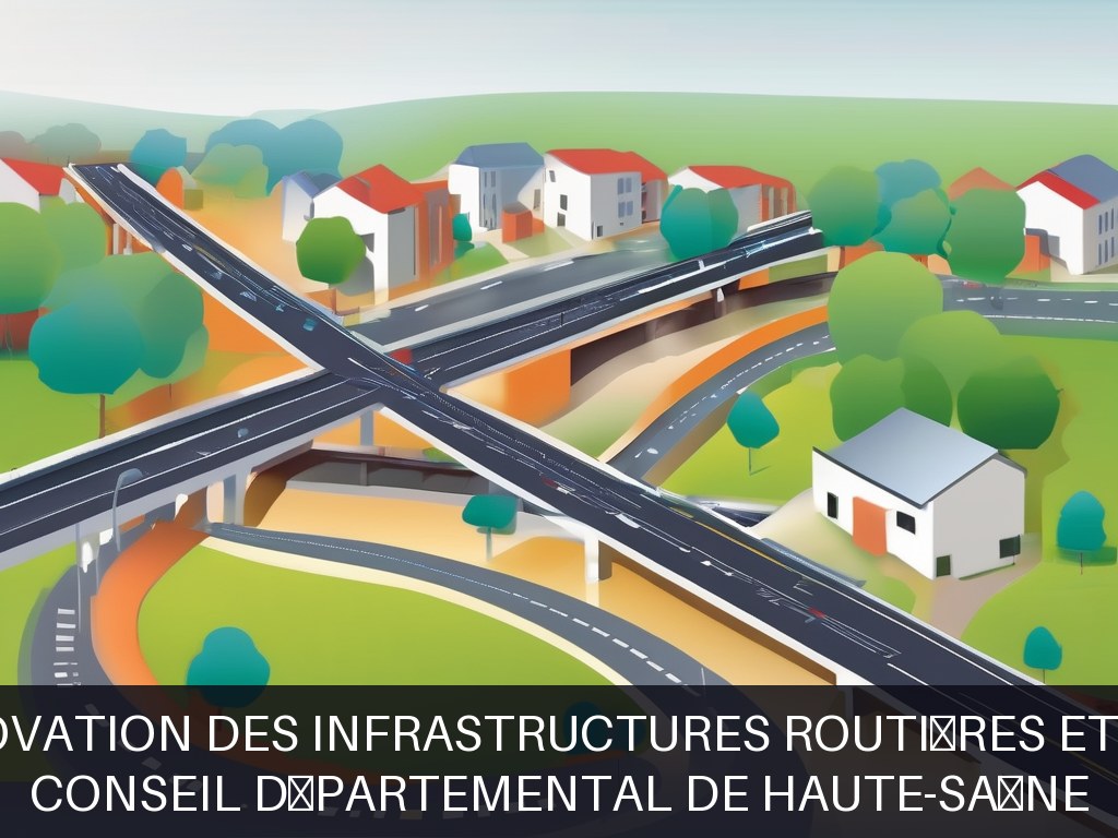 Illustration pour Conseil départemental de Haute-Saône: Maintenance et rénovation des infrastructures routières et bâtiments scolaires