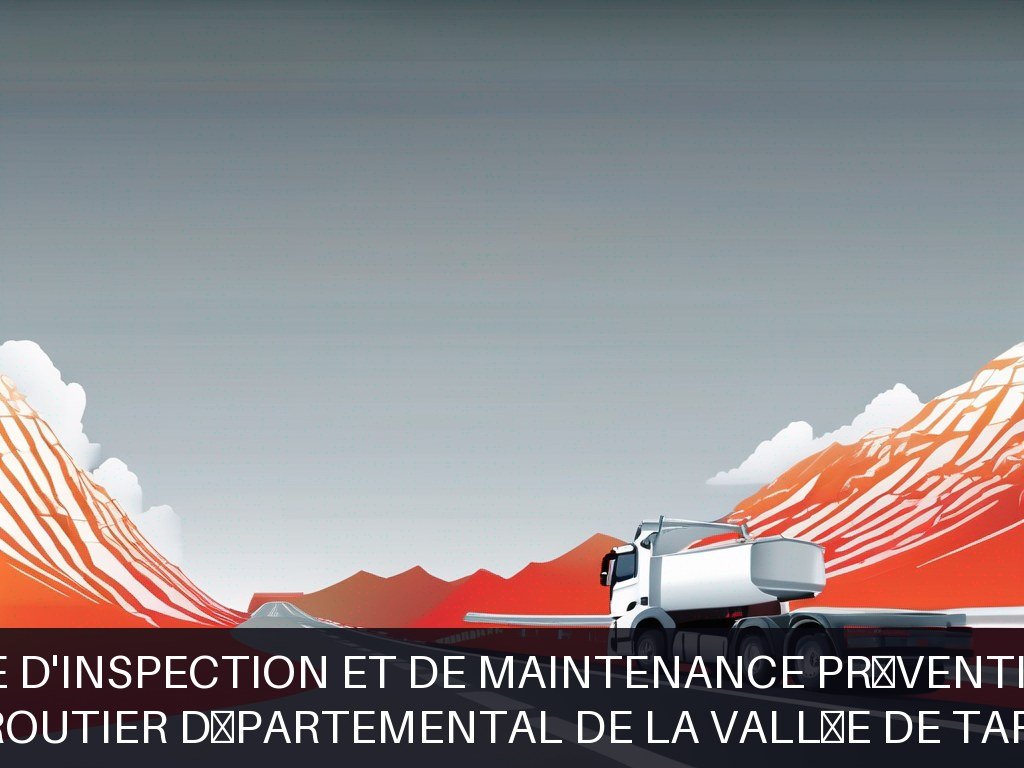 Illustration pour Réseau routier départemental de la vallée de Tarentaise: Programme d'inspection et de maintenance préventive routière (Potentiel à Court Terme)
