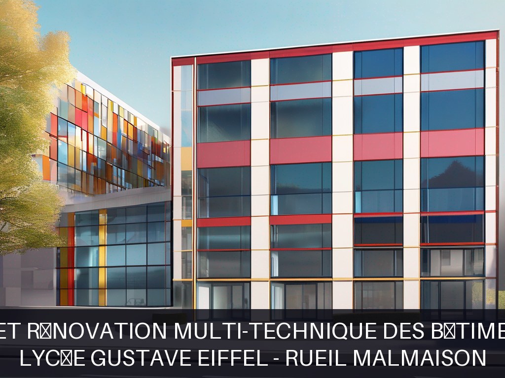 Illustration pour Lycée Gustave Eiffel - Rueil Malmaison: Maintenance et rénovation multi-technique des bâtiments scolaires