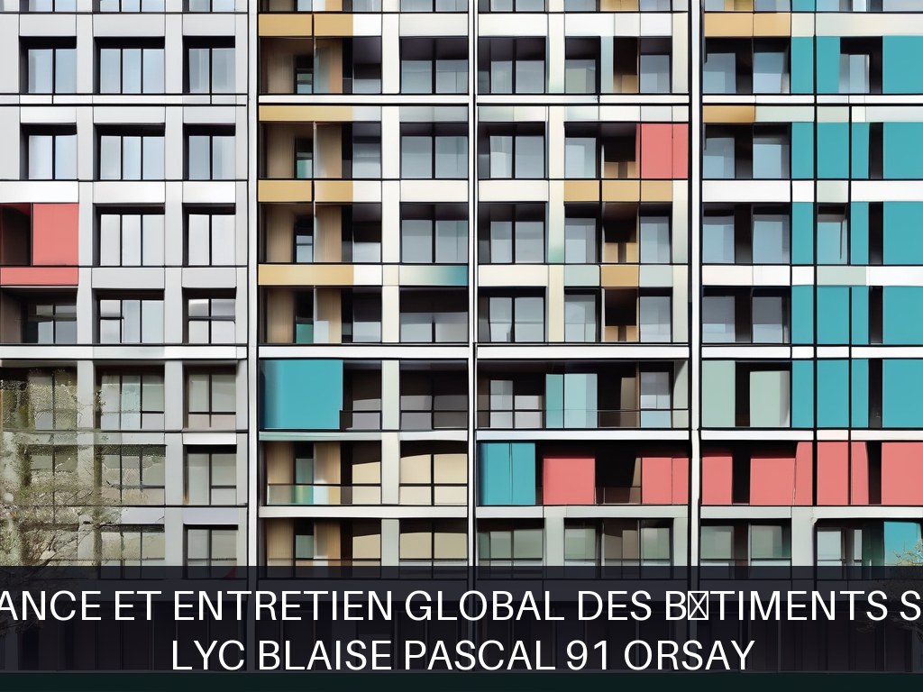 Illustration pour LYC BLAISE PASCAL 91 ORSAY: Maintenance et entretien global des bâtiments scolaires
