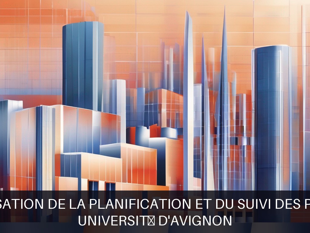 Illustration pour Université d'Avignon: Optimisation de la planification et du suivi des projets (Potentiel à Court Terme)