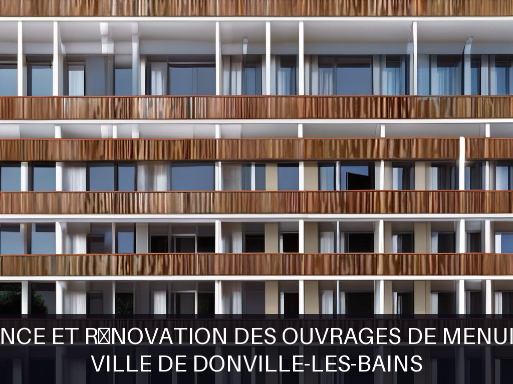 Illustration pour Ville de Donville-les-Bains: Maintenance et rénovation des ouvrages de menuiserie bois
