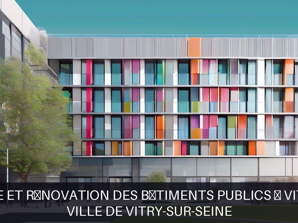 Illustration pour Ville de Vitry-sur-Seine: Maintenance et rénovation des bâtiments publics à Vitry-sur-Seine