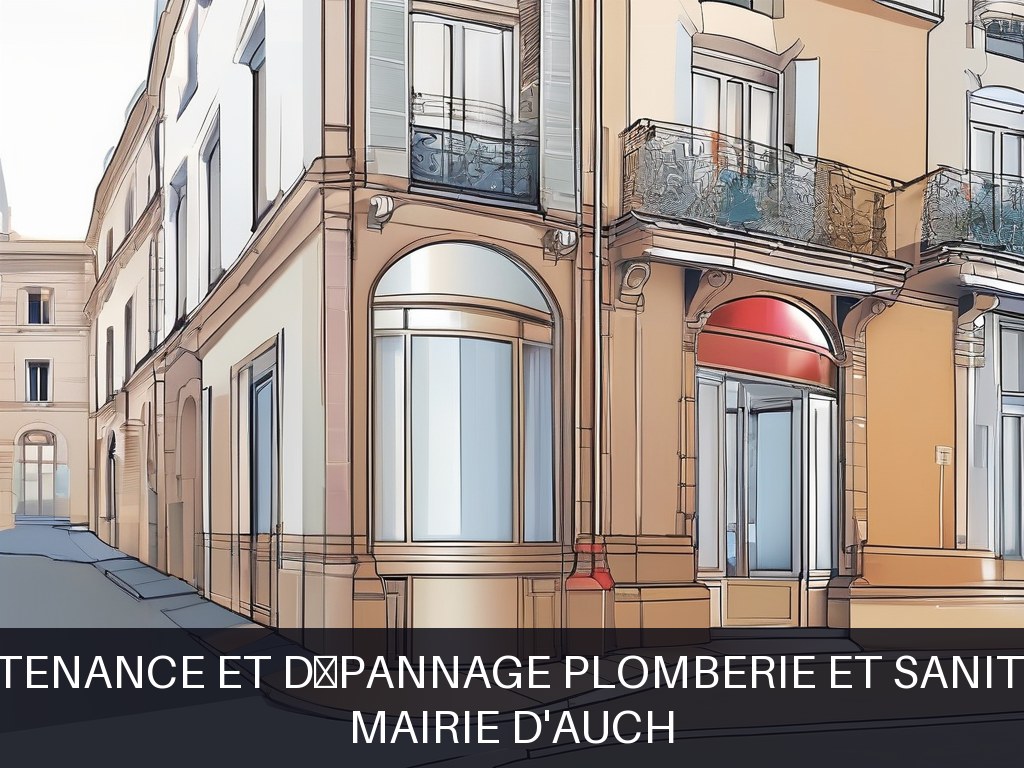 Illustration pour Mairie d'Auch: Maintenance et dépannage plomberie et sanitaires