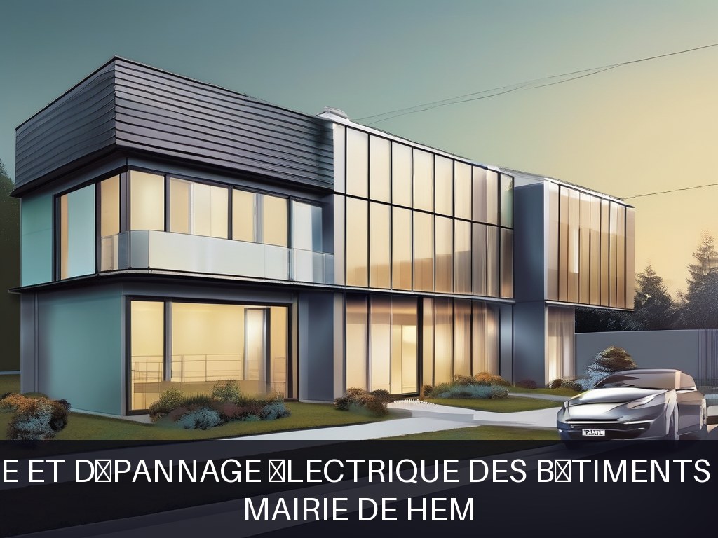 Illustration pour Mairie de Hem: Maintenance et dépannage électrique des bâtiments communaux
