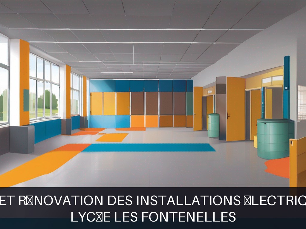 Illustration pour Lycée les Fontenelles: Maintenance et rénovation des installations électriques scolaires