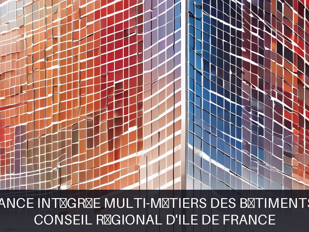 Illustration pour Conseil Régional d'Ile de France: Maintenance intégrée multi-métiers des bâtiments publics