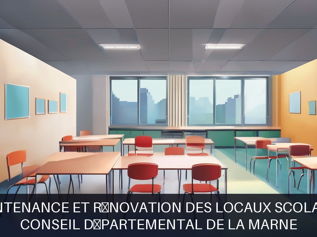 Illustration pour Conseil Départemental de la Marne: Maintenance et rénovation des locaux scolaires
