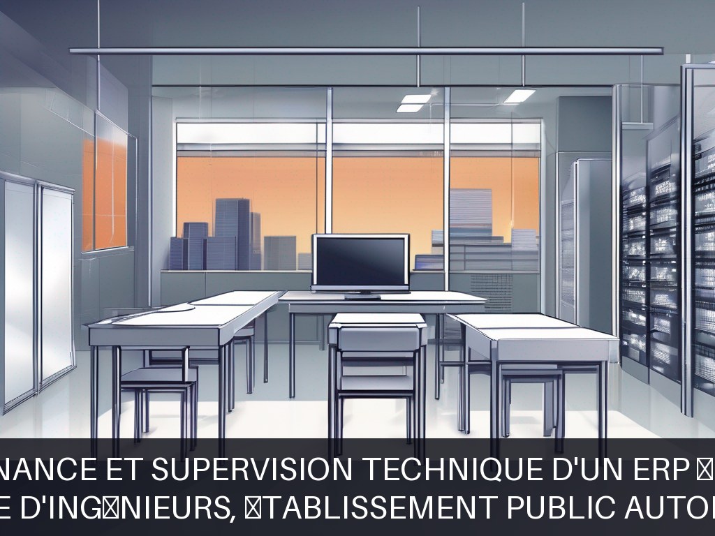Illustration pour École d'ingénieurs, établissement public autonome: Maintenance et supervision technique d'un ERP éducatif