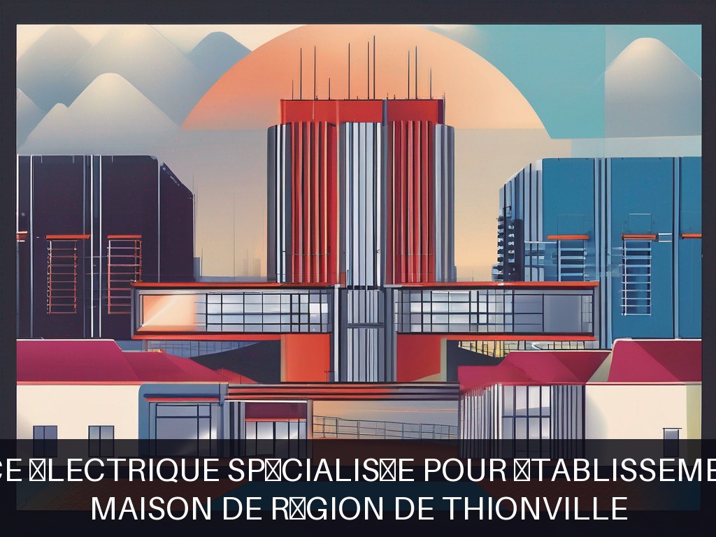 Illustration pour Maison de Région de Thionville: Maintenance électrique spécialisée pour établissements publics