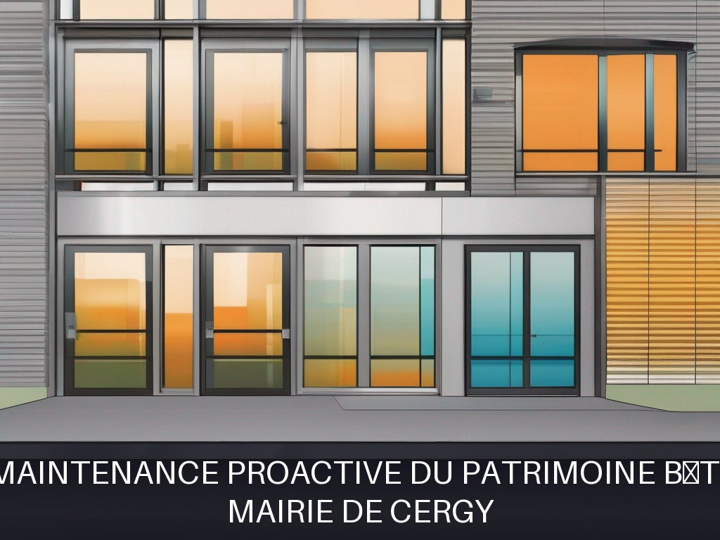 Illustration pour Mairie de Cergy: Gestion et maintenance proactive du patrimoine bâti communal