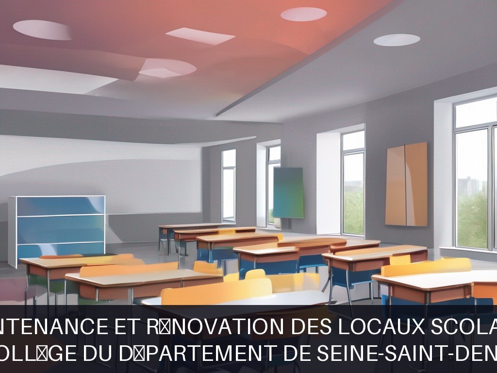 Illustration pour Collège du Département de Seine-Saint-Denis: Maintenance et rénovation des locaux scolaires