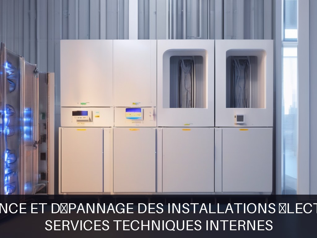 Illustration pour Services techniques internes: Maintenance et dépannage des installations électriques BT