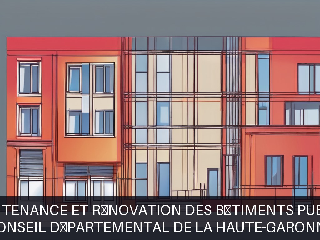 Illustration pour Conseil départemental de la Haute-Garonne: Maintenance et rénovation des bâtiments publics