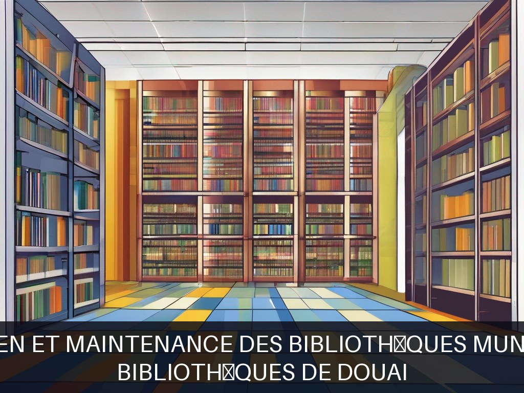 Illustration pour Bibliothèques de Douai: Entretien et maintenance des bibliothèques municipales