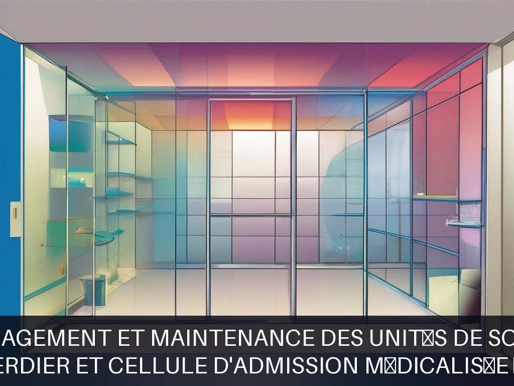 Illustration pour Unité de soins de Jean Verdier et Cellule d'Admission Médicalisée à La Collégiale (Paris 5e): Solutions d'aménagement et maintenance des unités de soi