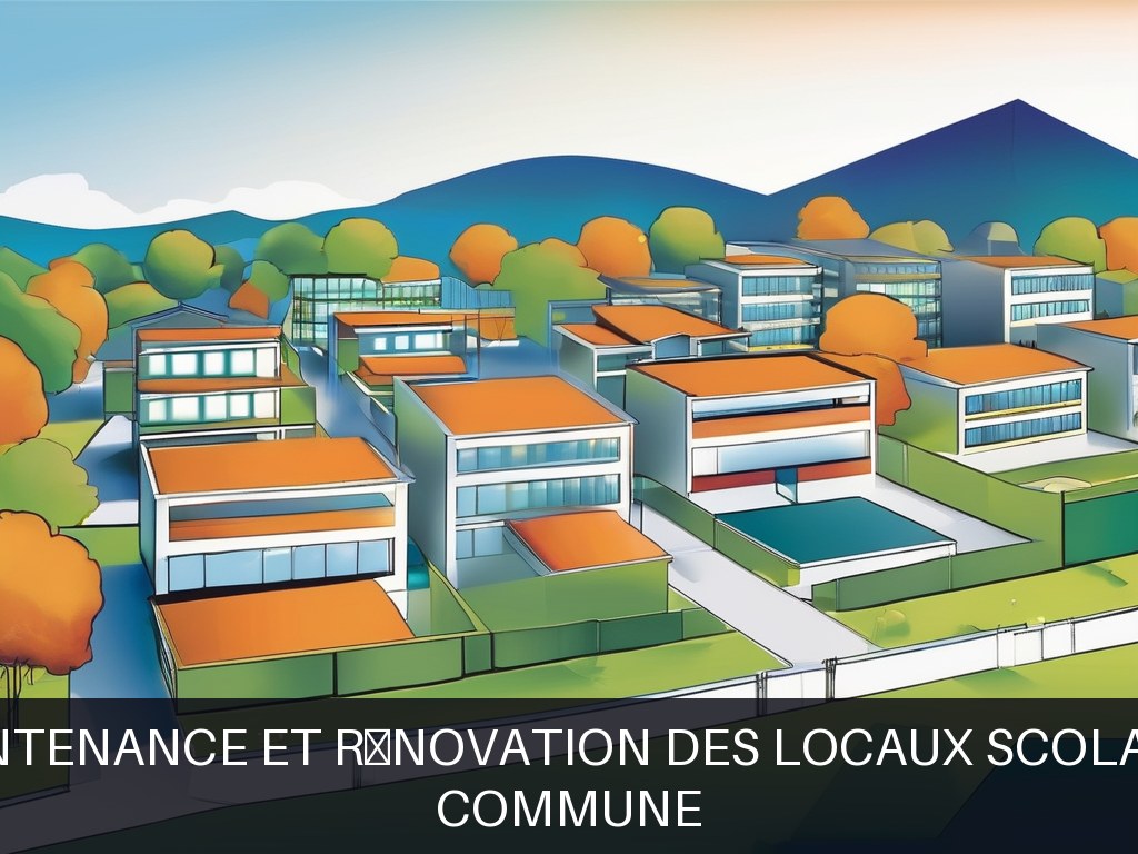 Illustration pour Commune: Maintenance et rénovation des locaux scolaires