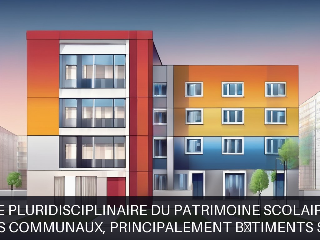 Illustration pour Bâtiments communaux, principalement bâtiments scolaires: Maintenance pluridisciplinaire du patrimoine scolaire communal