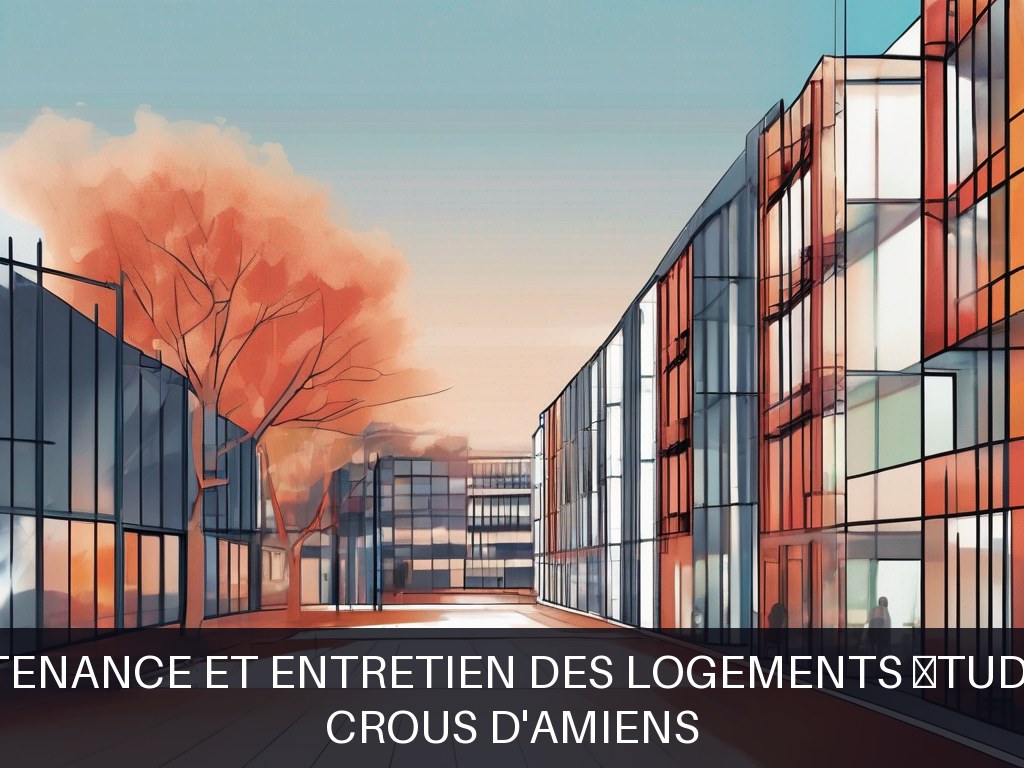 Illustration pour Crous d'Amiens: Maintenance et entretien des logements étudiants